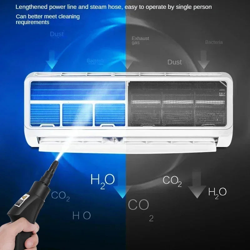 Parownica Ręczna 2500W - Profesjonalne Czyszczenie Parowe