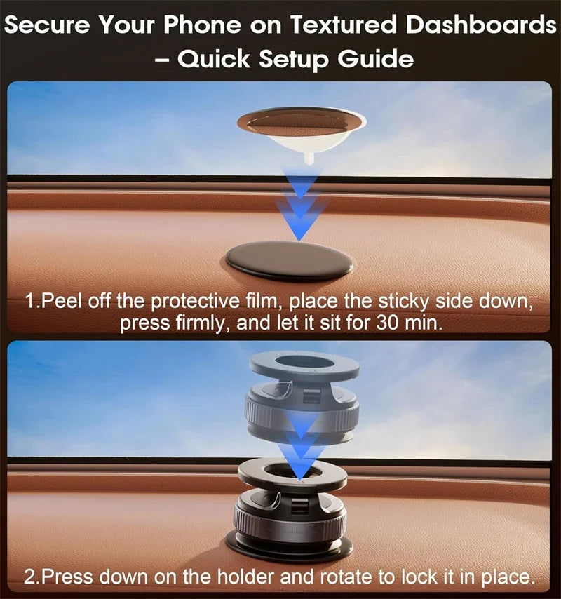 Magnetyczny Uchwyt Samochodowy MagSafe 360° - TYLKO 1 SZTUKA NA OSOBĘ