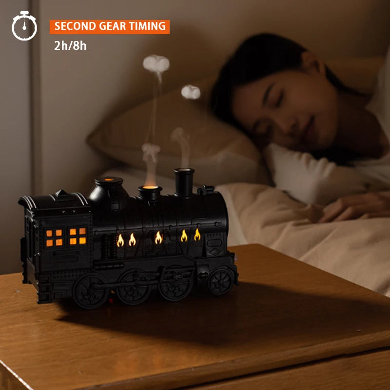 Nawilżacz powietrza w kształcie pociągu 300ml, dyfuzor aromatyczny USB, ultradźwiękowy oczyszczacz powietrza do domu i biura