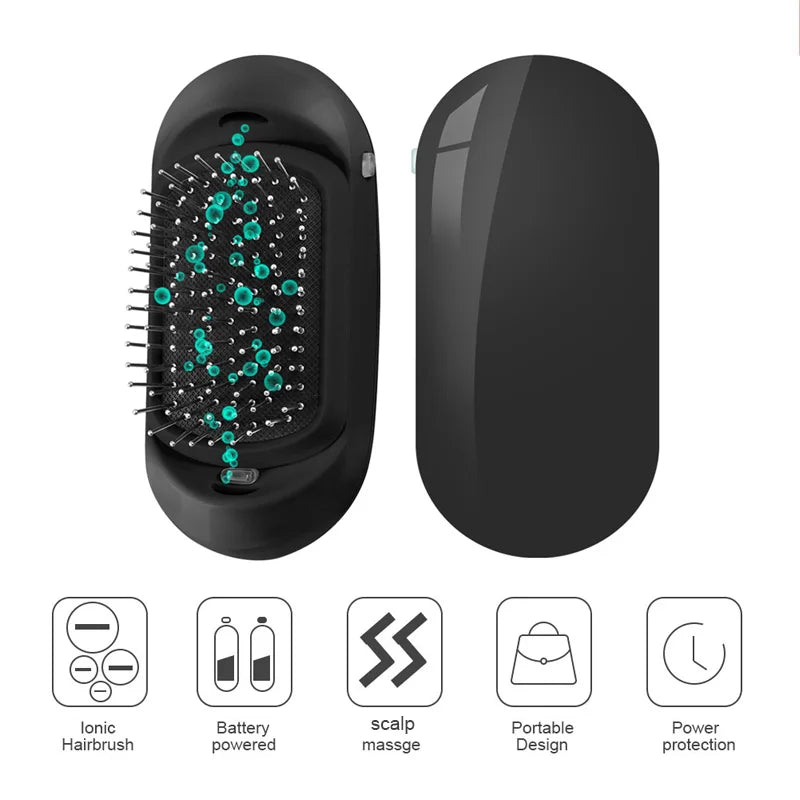 Jonowa Szczotka do Włosów z Masażem Skóry Głowy - Antystatyczna