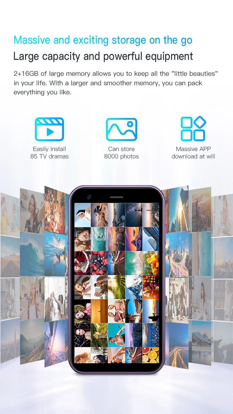 Mini Telefon SOYES XS15 - 3.0 cala, 16GB ROM, 2GB RAM, Dual SIM, Android