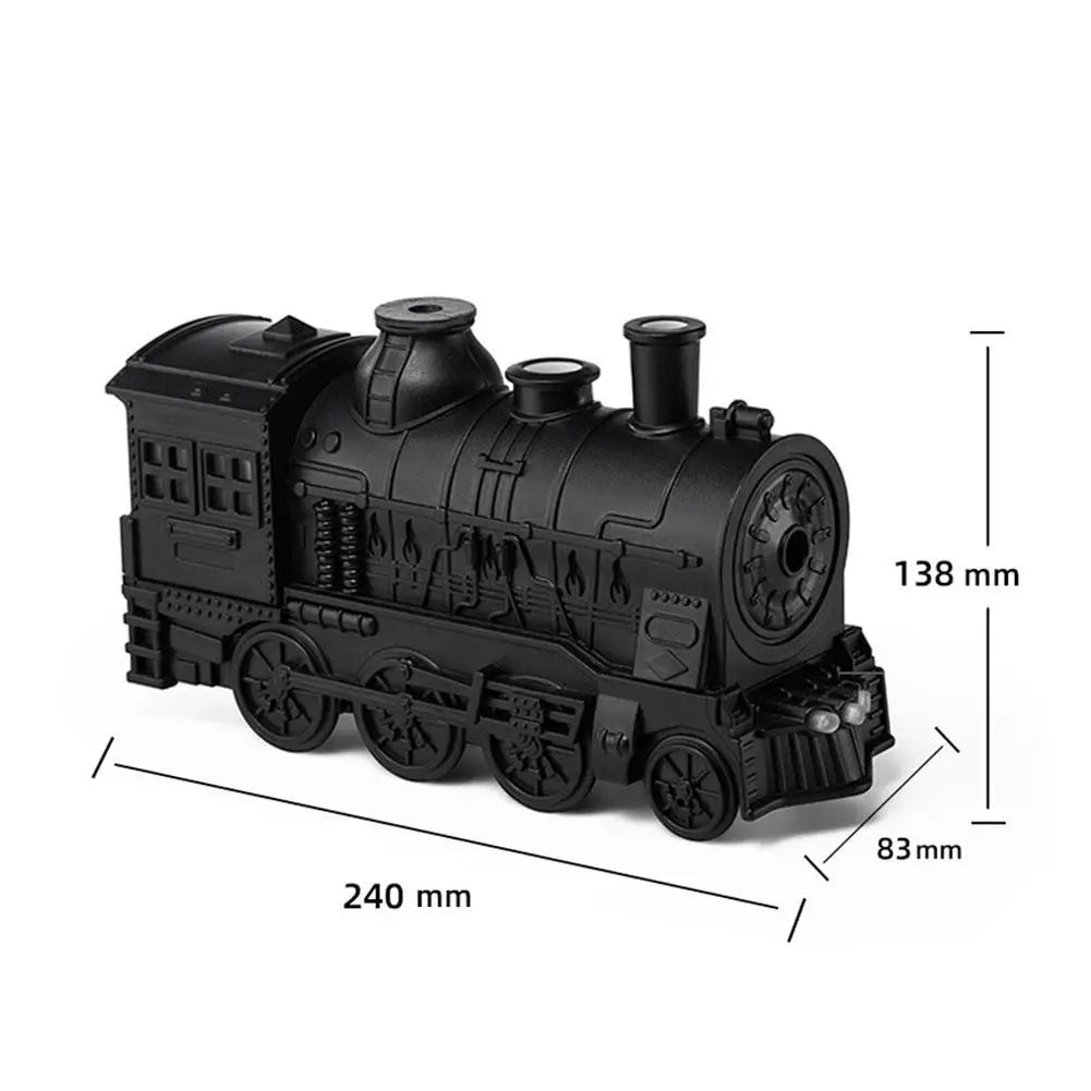 Retro Nawilżacz Powietrza w Kształcie Pociągu z Pilotem - Ultradźwiękowy Dyfuzor Olejków 300ml