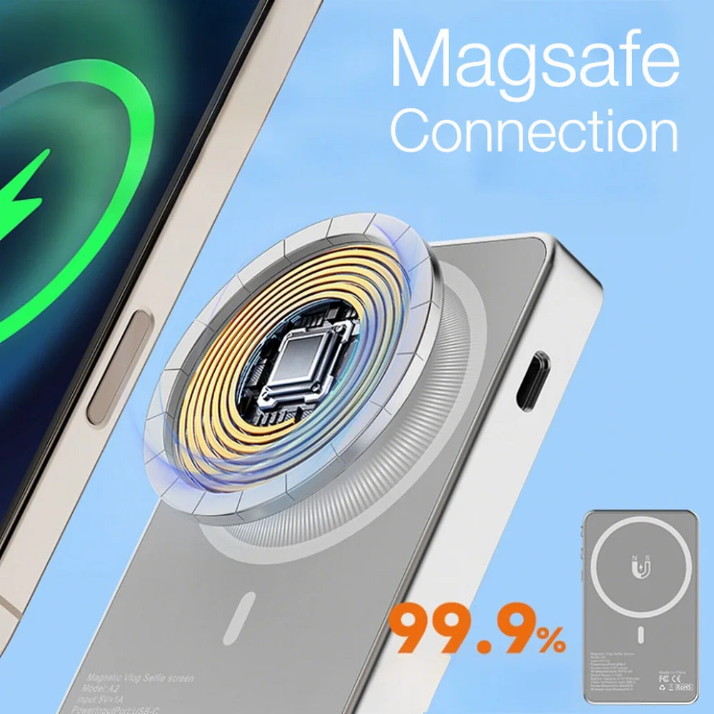 Magnetyczny Projektor Ekranu Smartfona Full HD - Zestaw Vlog z Bluetooth