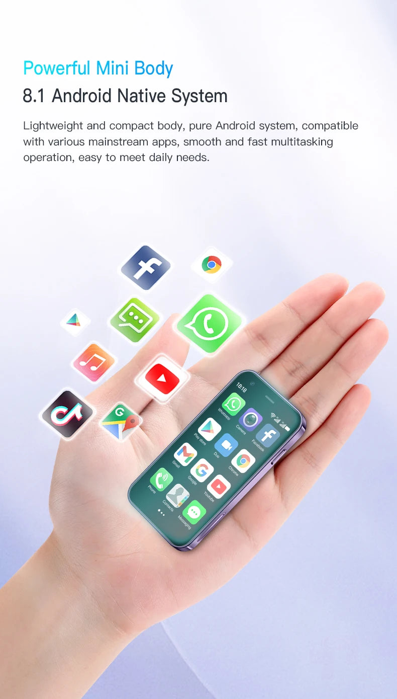 Mini Telefon SOYES XS15 - 3.0 cala, 16GB ROM, 2GB RAM, Dual SIM, Android