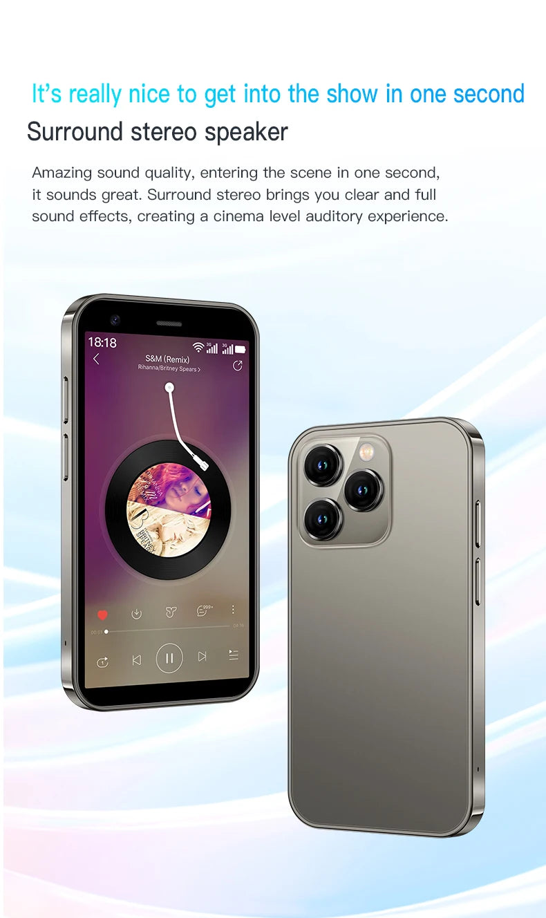 Mini Telefon SOYES XS15 - 3.0 cala, 16GB ROM, 2GB RAM, Dual SIM, Android