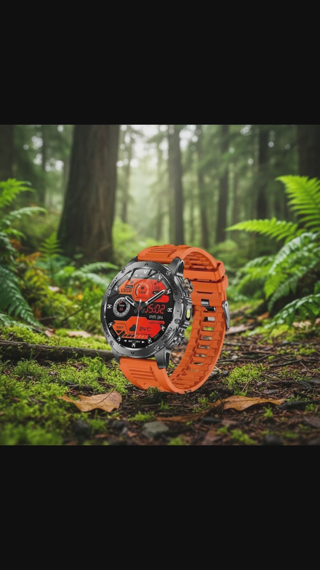 martwatch militarny z baterią 1000mAh wodoodporny 10ATM latarka"